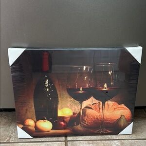Wine & Bread Canvas Wall Art